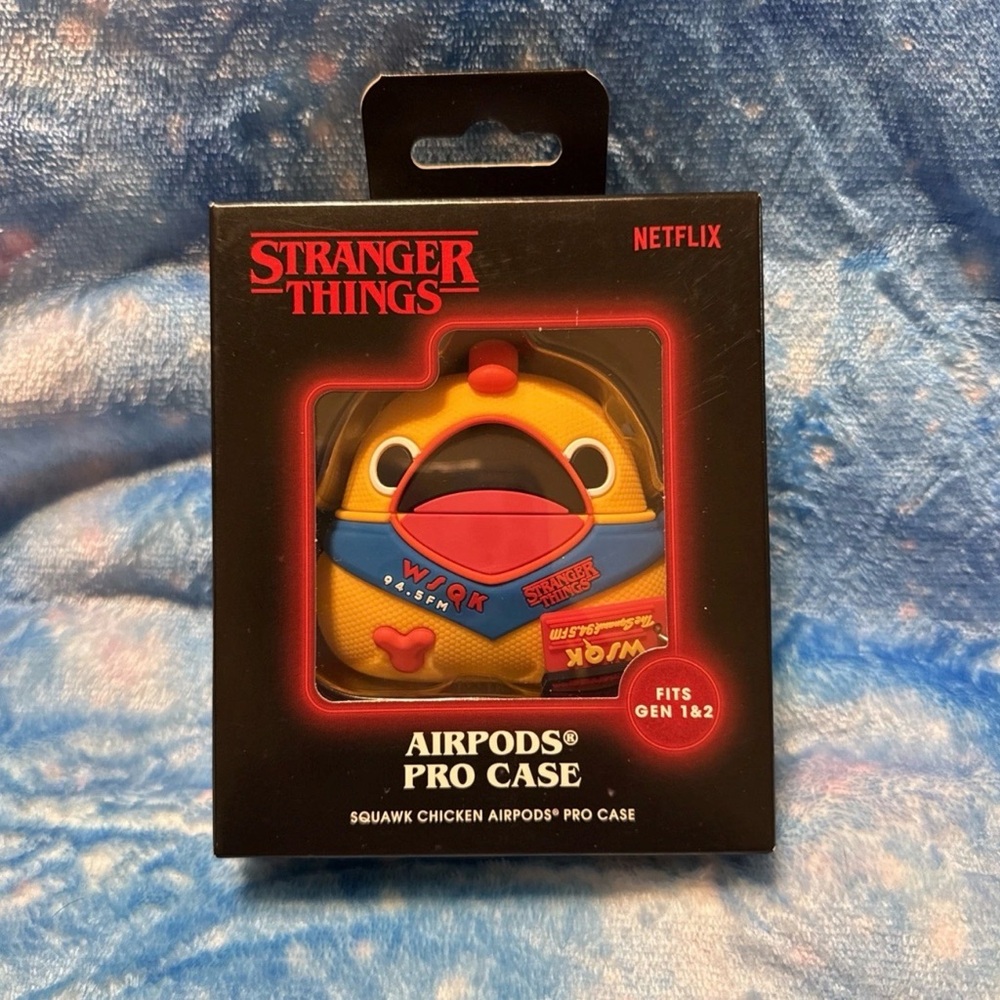 Stranger Things AirPods Pro Case (Gen 1 and 2) Squawk Chicken Duck Netflix - NEW